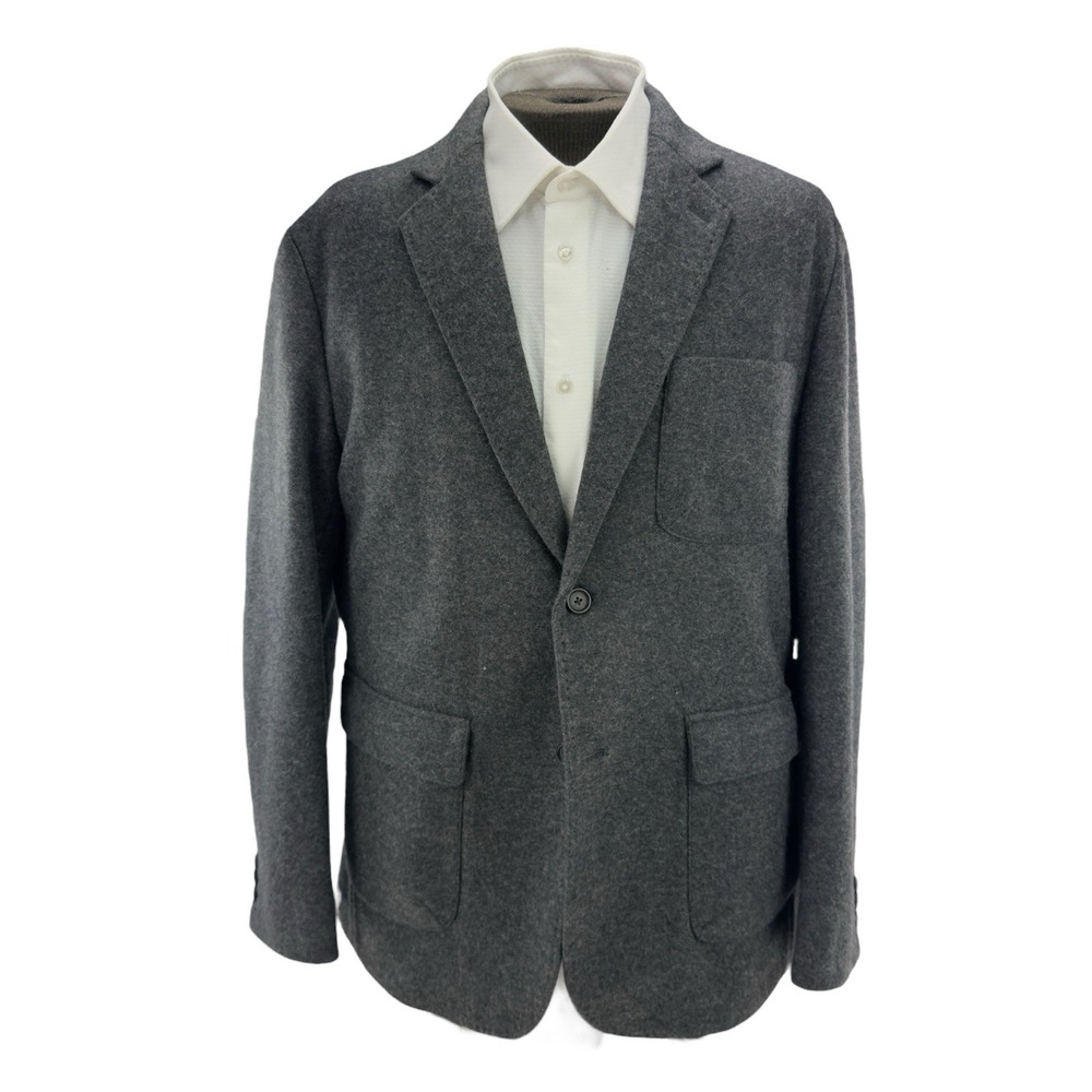Billy Reid‎ Gray Wool Blend 2 Button Unstructured Blazer Jacket Men's Size 46R